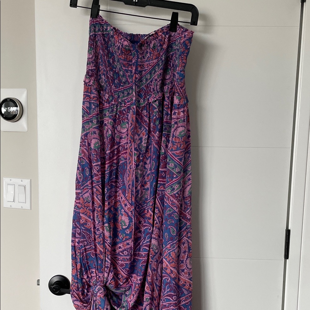 Paisley Maxi Skirt - Purple and Pink